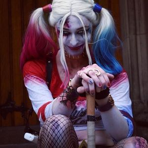 Lace front Harley Quinn wig